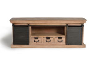 Шкаф для телевизора из манго с ящиками