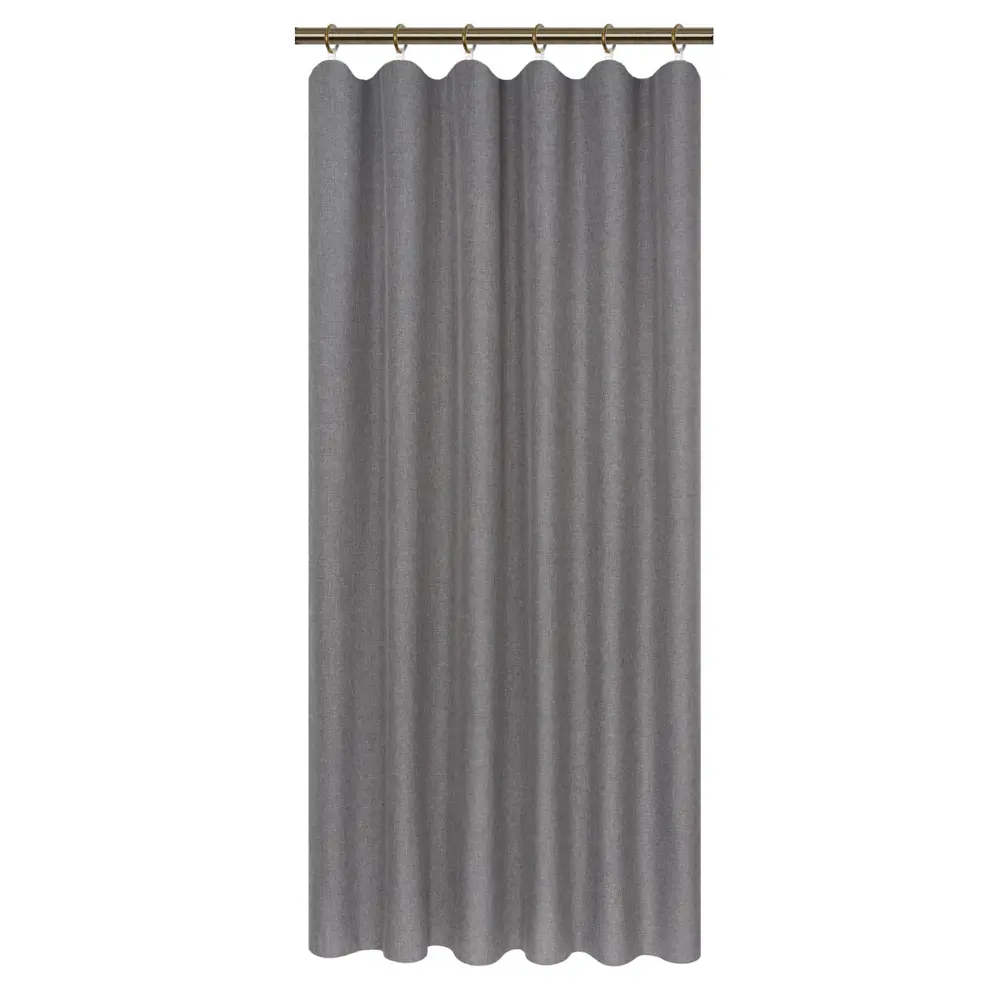 Штора на ленте «Савана» 145x260 см цвет серый LINEN WAY STLM-2138449