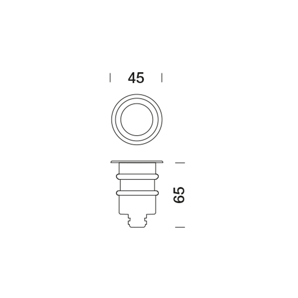 8400061 Встраиваемый в пешеходный пол Platek NANO FULL INOX TONDO  NANO FULL INOX - 1 LED 4000K 14°  - Вид №20