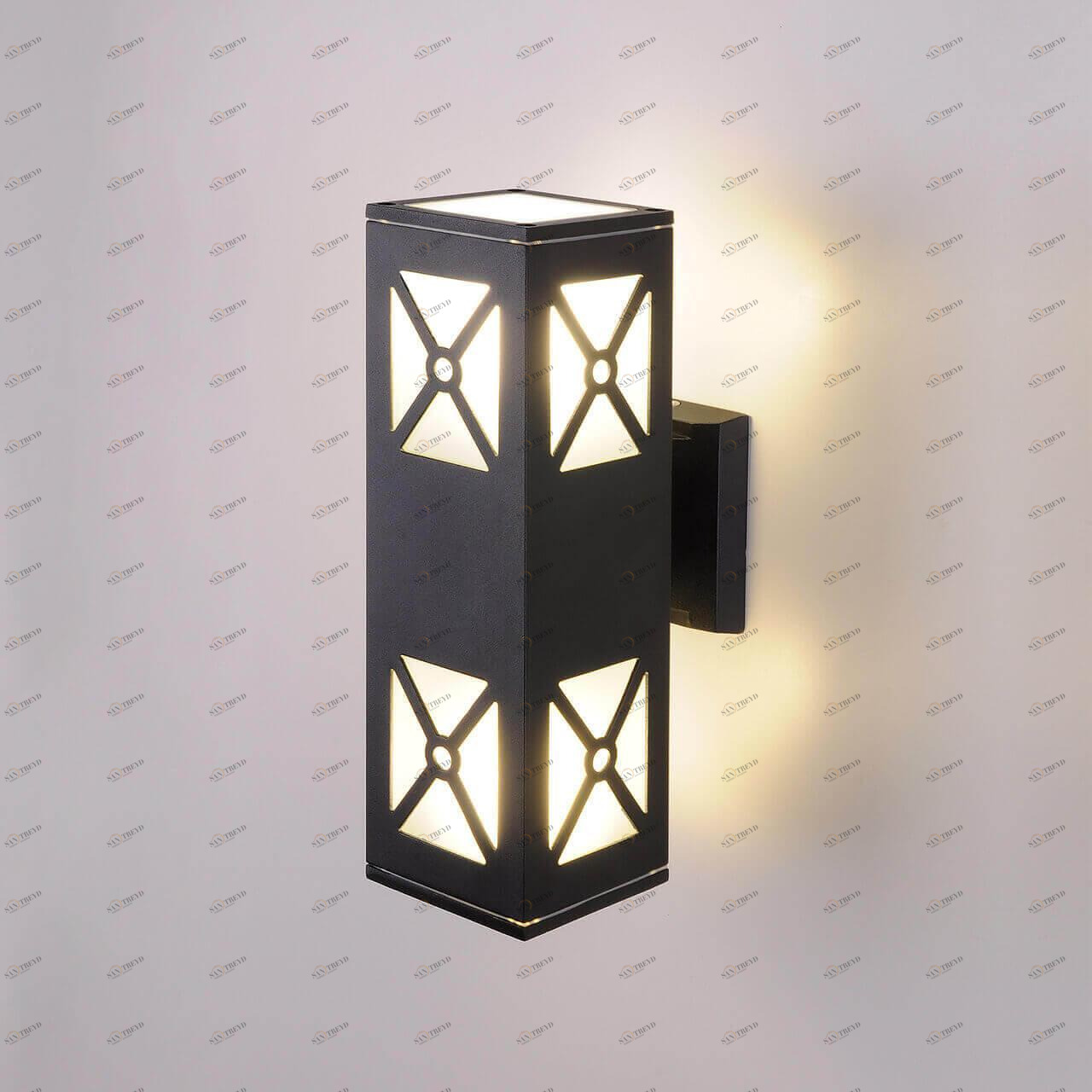 Уличный настенный cсветильник 30,5х15,5х9 см черный Techno 4690389131912 ELEKTROSTANDARD TECHNO 00-3898190 Черный