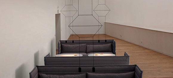 040537 Люстра lineal Vibia Wireflow - Вид №2