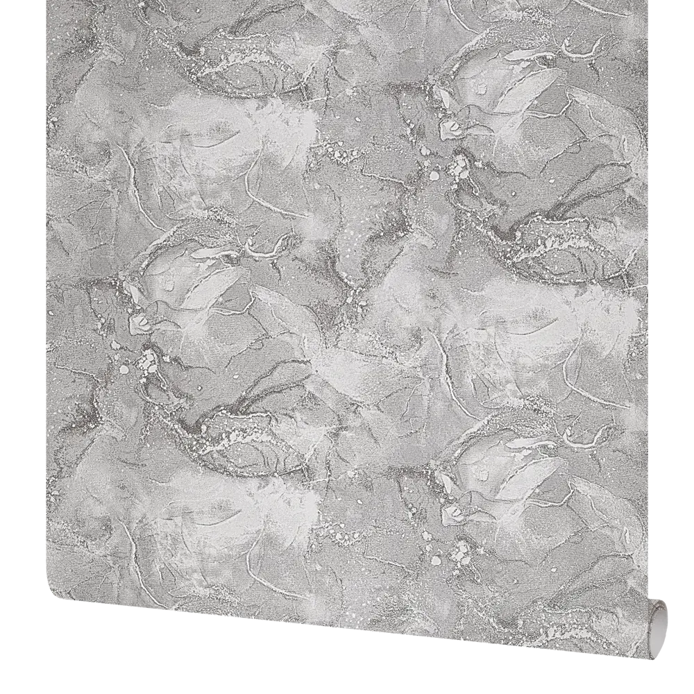 Обои Ateliero Moana серые флизелиновые с текстурой штукатурки 89391009 STLM-1563765