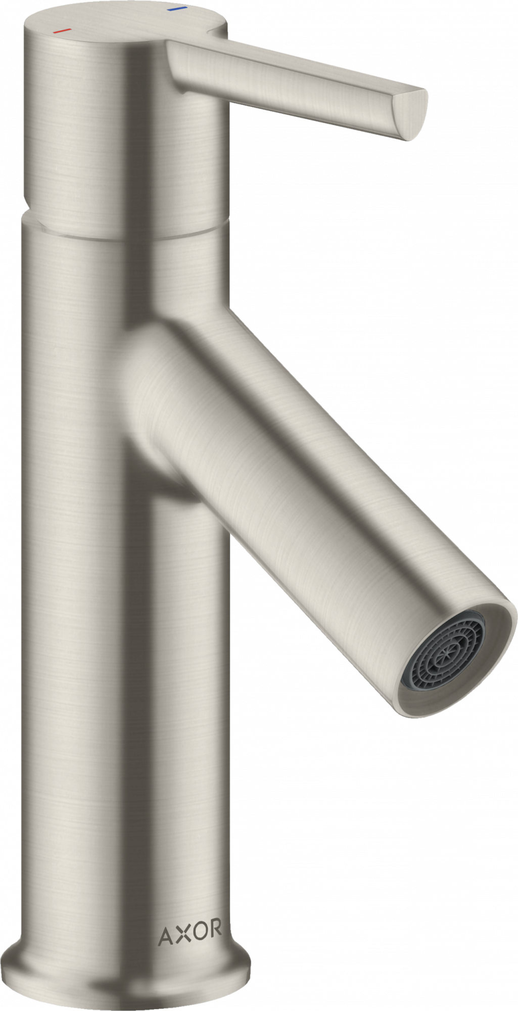 10102800 Смеситель для раковины 80, однорычажный, с рычажной ручкой, для умывальников со сливным гарнитуром AXOR STARCK