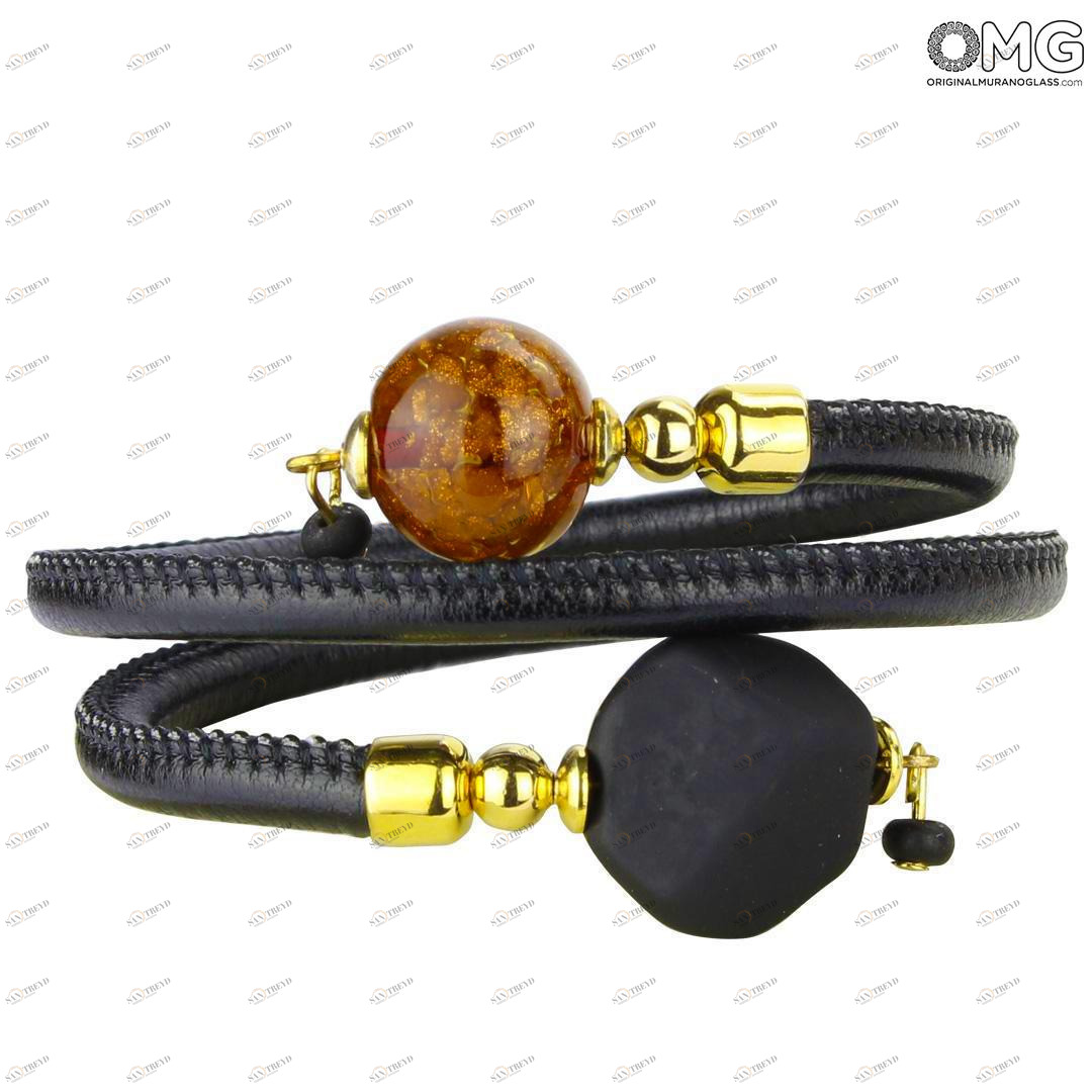 4767 ORIGINALMURANOGLASS Браслет Беззаботность - Коллекция Antica Murrina - муранское стекло Original Murano Glass OMG 8 см 