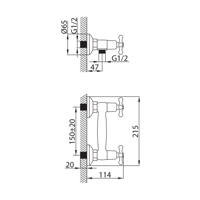 BOSSB00M03 Milardo Bosfor Смеситель для душа Россия  - Вид №5
