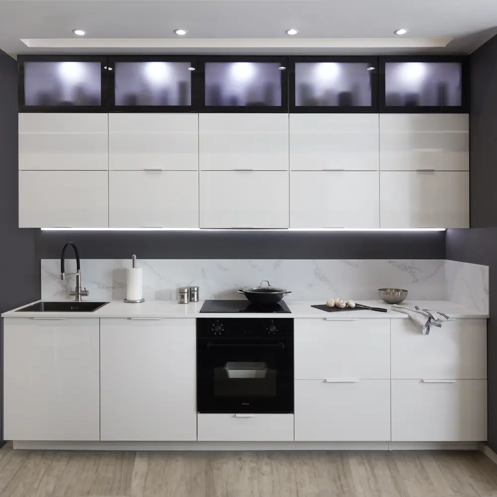 Фасад для кухонного шкафа Аша 44.7x76.5 см Delinia ID ЛДСП цвет белый 82011167 STLM-2138723 - Вид №7