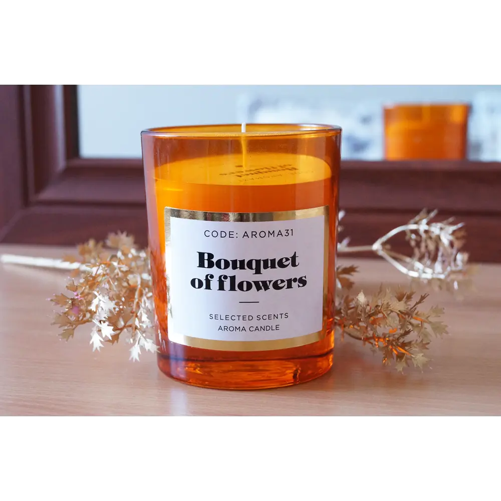 Свеча парафиновая Bouquet of flowers ароматическая 84010883 STLM-2111033 EVIS  - Вид №3
