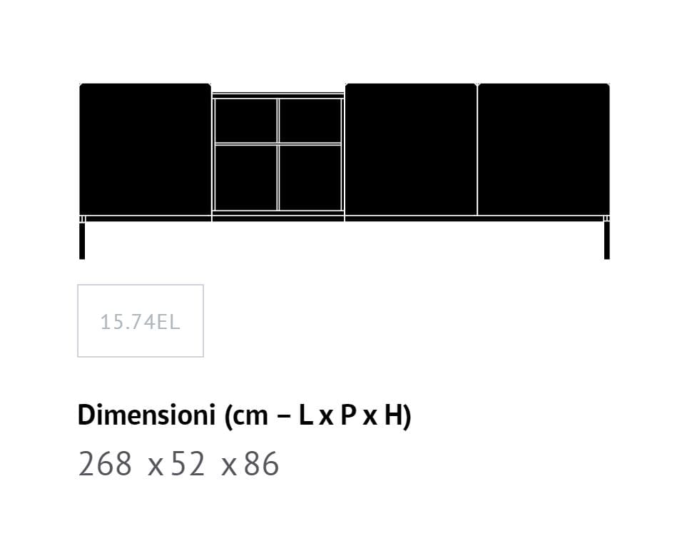 Деревянный шкаф с распашными дверями Bontempi Casa PICA ARCH-00064956 - Вид №20