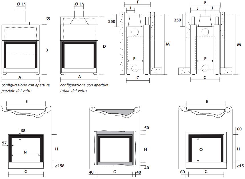 Stûv Дровяной камин в стальной и стеклянной стене Stûv 21 sun-id-1428369 - Вид №2