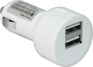 83562 автомобильный адаптер uca-15 2 порта usb, 5v/1а+1a, блистер Defender