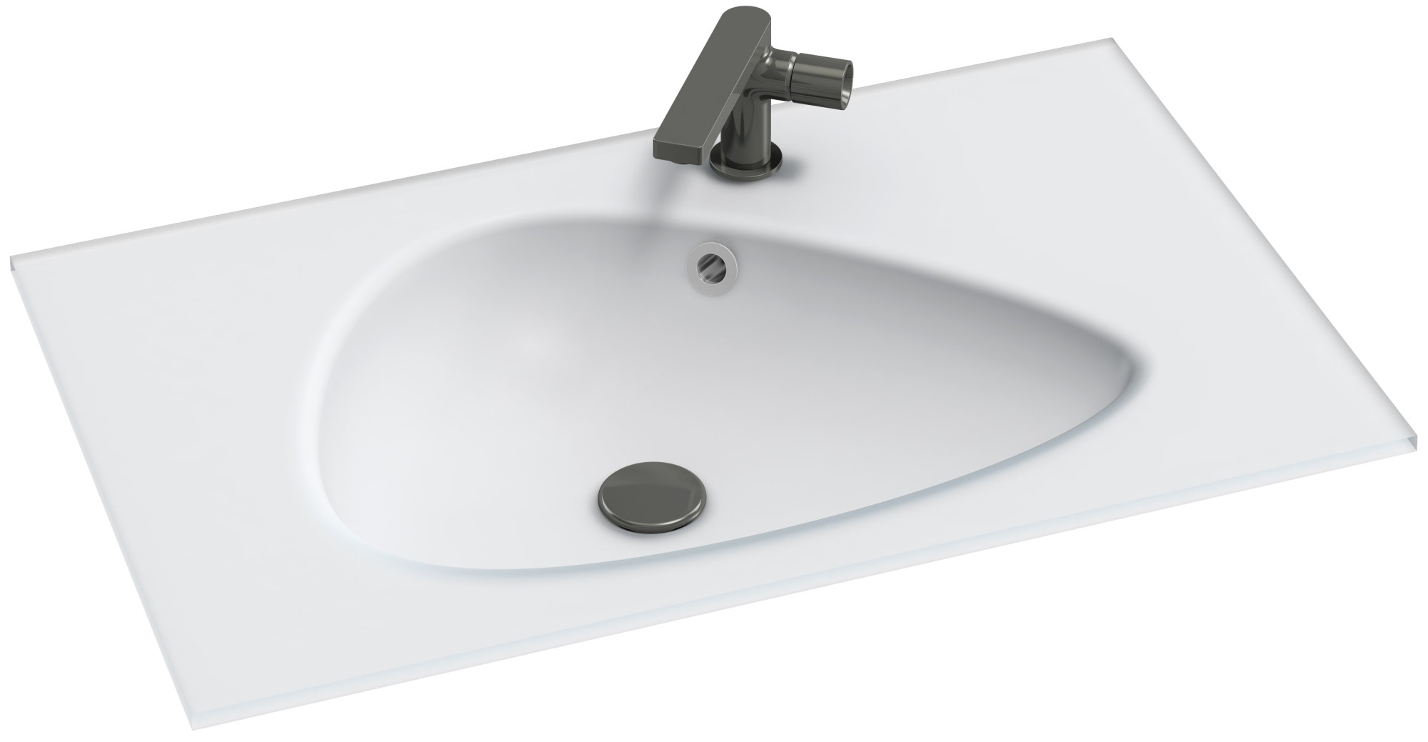 EB3020-DE1 Столешница из матового стекла 81 см JACOB DELAFON NOUVELLE VAGUE