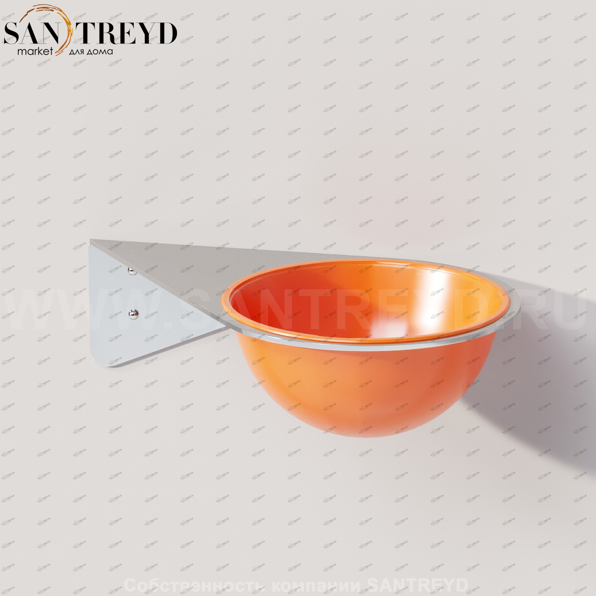 Agape AL DENTE Мыльница оранжевая CRUB0999AR