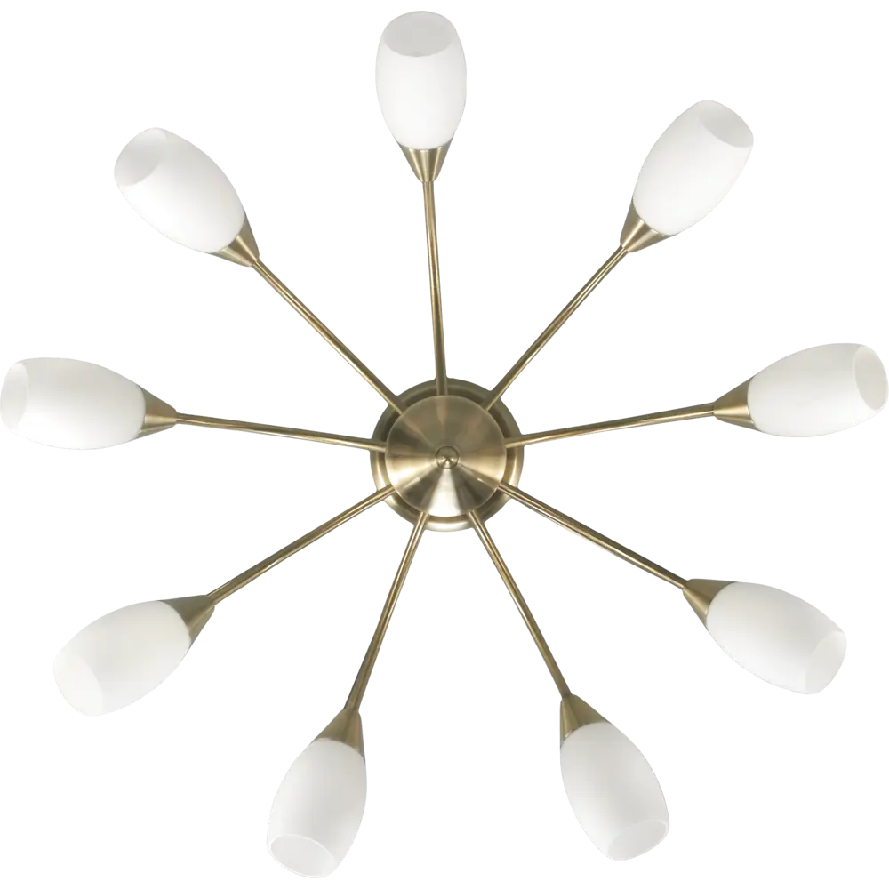 Люстра Eurosvet Ginevra 22080/9, 9 ламп, 29 м², цвет бронза STLM-2176386 - Вид №2