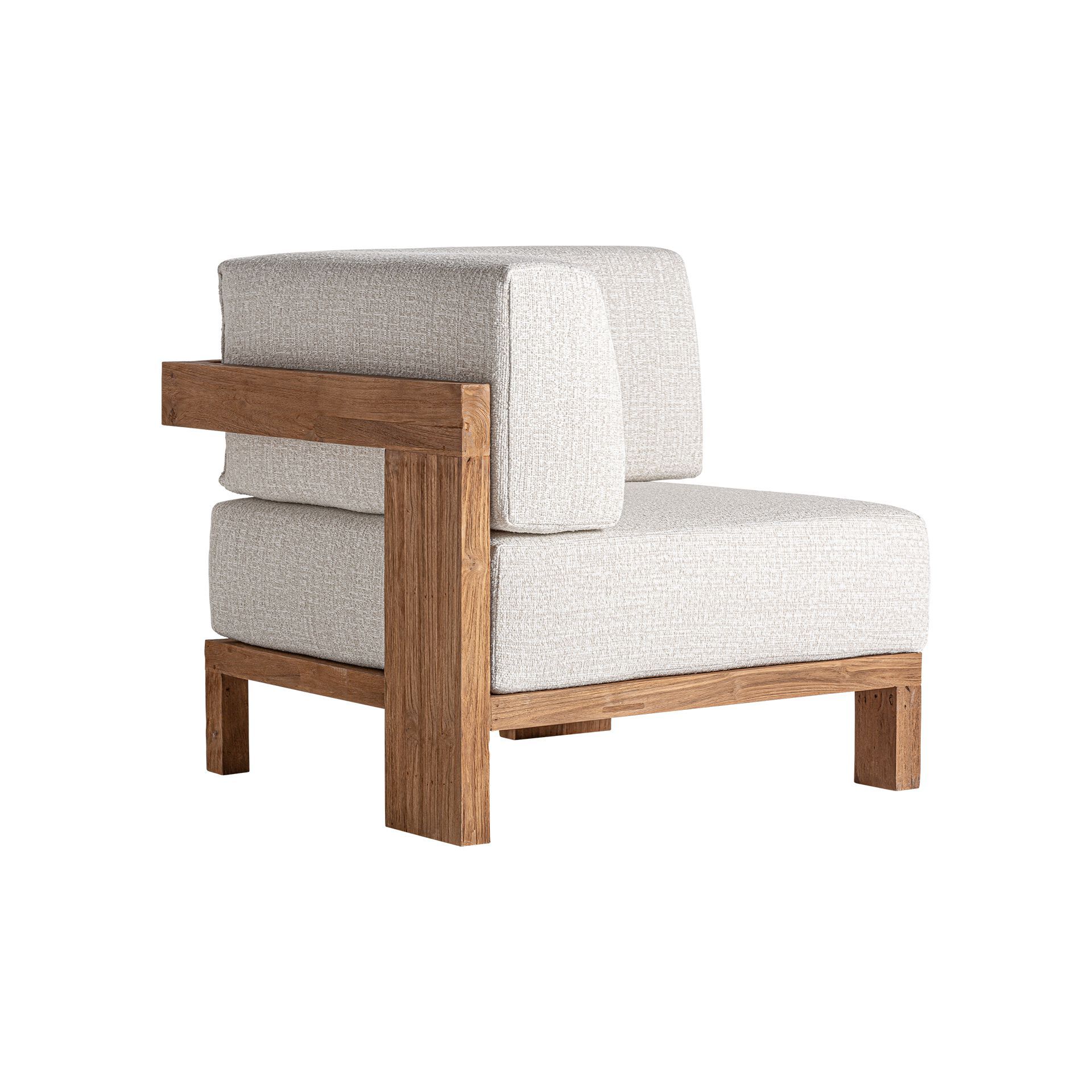 Угловое садовое кресло из ткани и дерева Vical Home голова ARCH-00065820 - Вид №1