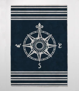 Ковер детский Rose of wind 140х200 синий RUGBERRY  326133 Синий