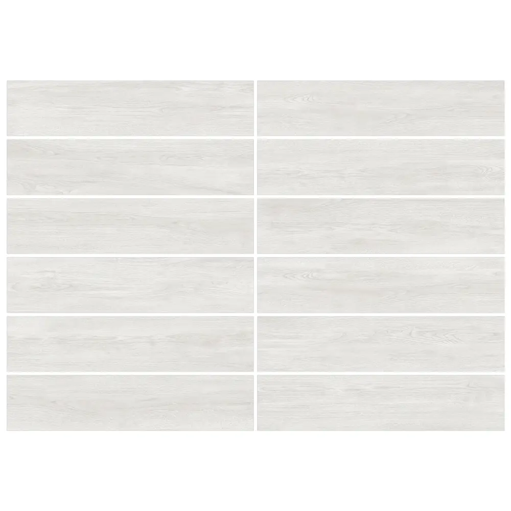 Глазурованный керамогранит Alma Ceramica Tanzania 07 20x90 см 1.62 м² матовый цвет светло-серый 89456744 STLM-2007073 - Вид №2