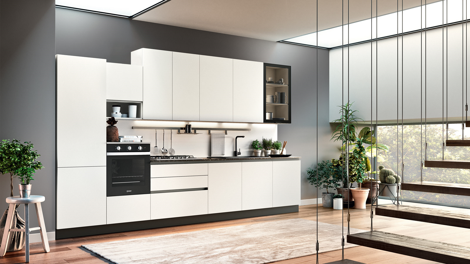 Easy 016  Кухонный гарнитур Ar-Due Colore matt 