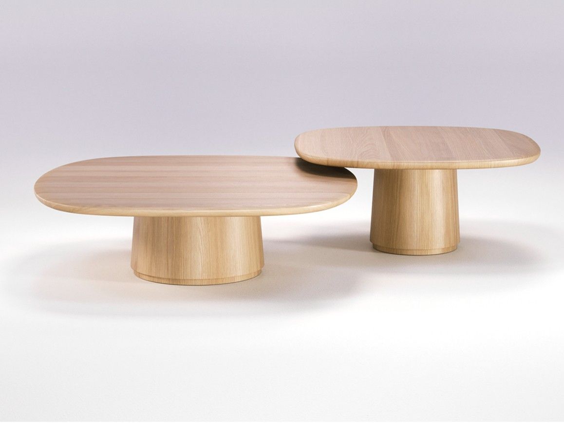 Деревянный низкий квадратный журнальный столик для гостиной Wewood Amos ARCH-00024447