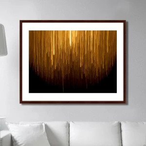 Картина 130х102 см Through the Dark to the Glamor Light КАРТИНЫ В КВАРТИРУ  00-3894707 Желтый;черный