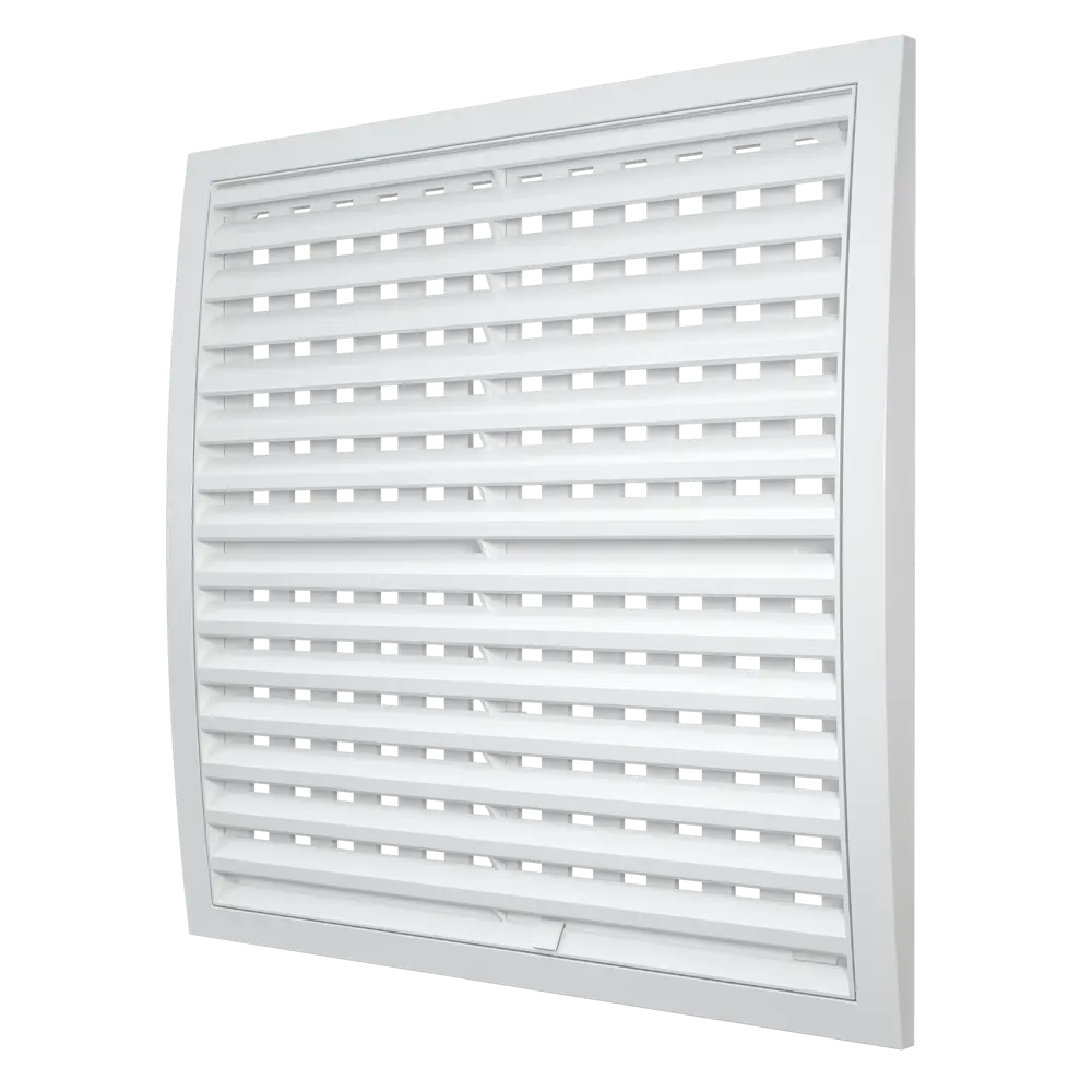 Решетка вентиляционная регулируемая Era 350x350 мм пластик цвет белый STLM-2194330