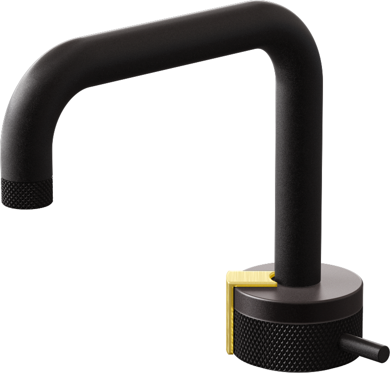 E-11500-R1GM-L2BB-BK Однорычажный прогрессивный смеситель для раковины - излив 15,3см GRAFF MOD+