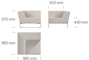 April Furniture Угловое садовое кресло из ткани Jam sun-id-1502867 - Вид №3