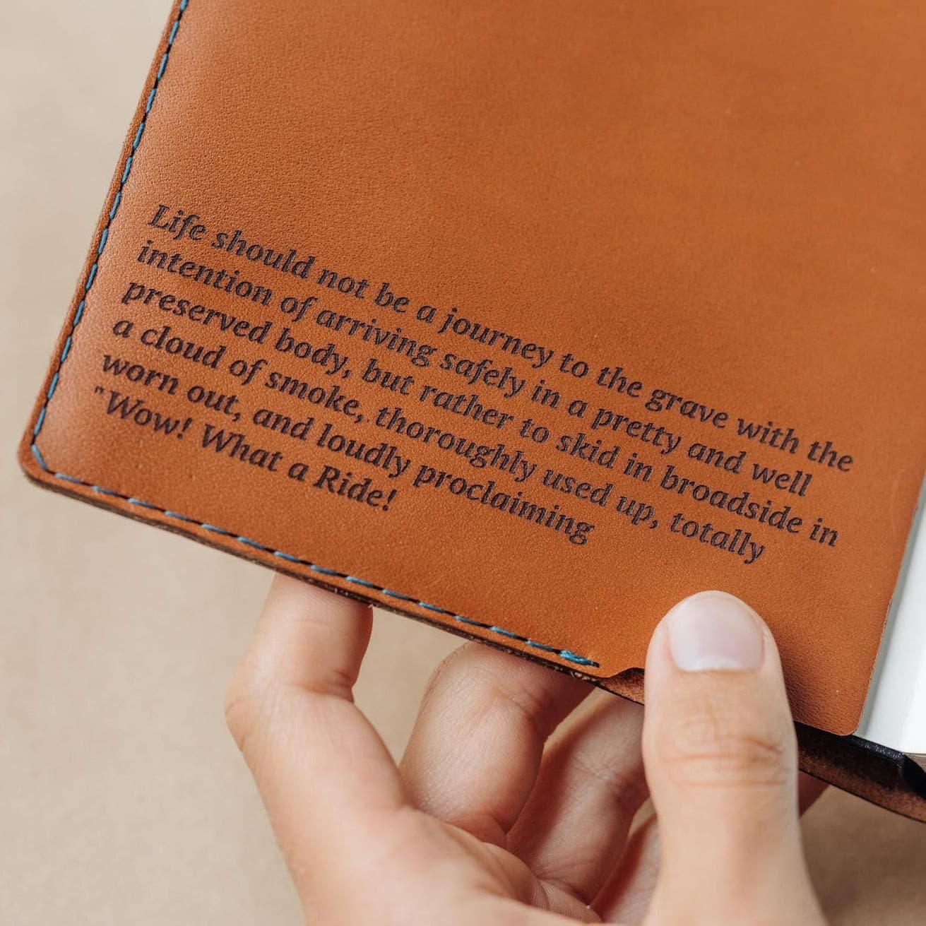 K908DOT Блокнот A5 из карстовой каменной бумаги - пунктирный Wingback  - Вид №7