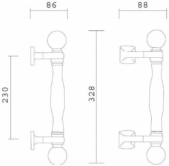 Pasini Ручка из латуни  0107  - Вид №1