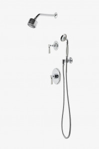 HGSP22 Душевой комплект Highgate с балансировкой давления, душевой лейкой 3 1/4 дюйма, ручным душем и переключающей ручкой Waterworks