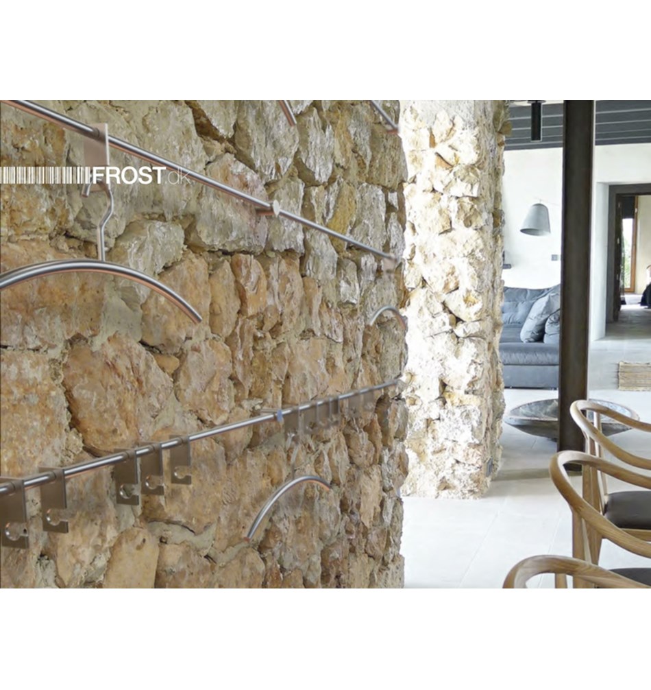 FROST Крючки на рейку » 4 шт. почищенный Нержавеющая сталь Матовый N1907  - Вид №1