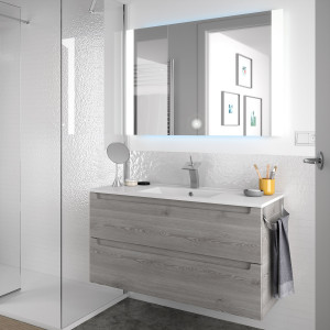 23937 SALGAR Мебель для умывальника MONTERREY 1000 2 металлических ящика BAY PINE 997 x 540 x 450 мм Лавровая сосна