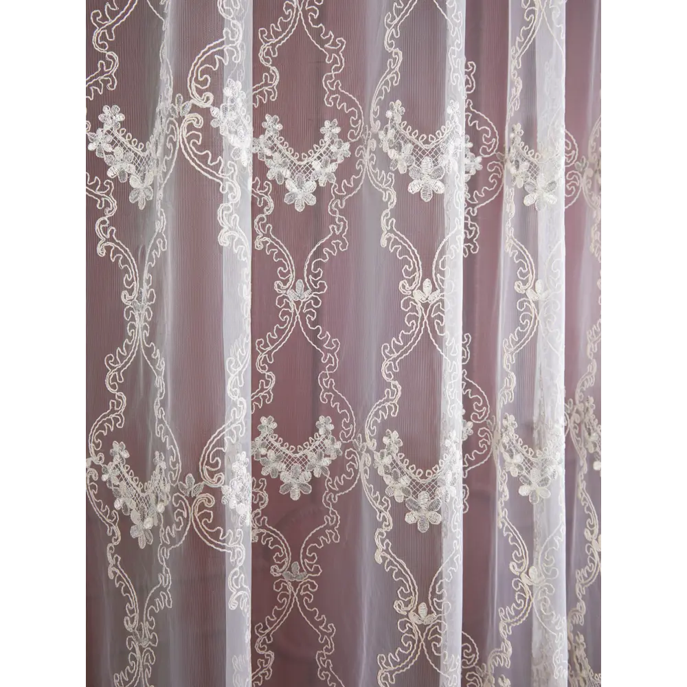 Тюль 1 м/п Корд сетка 280 см цвет бежево-серый 85337340 STLM-2122393 ELIT HOME  - Вид №2