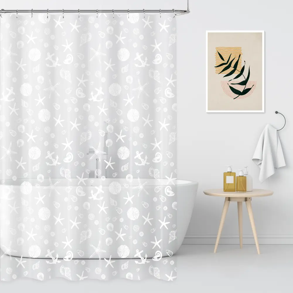 Штора для душа Swensa Breeze 180x180 см PEVA цвет бело-серый STLM-2188512