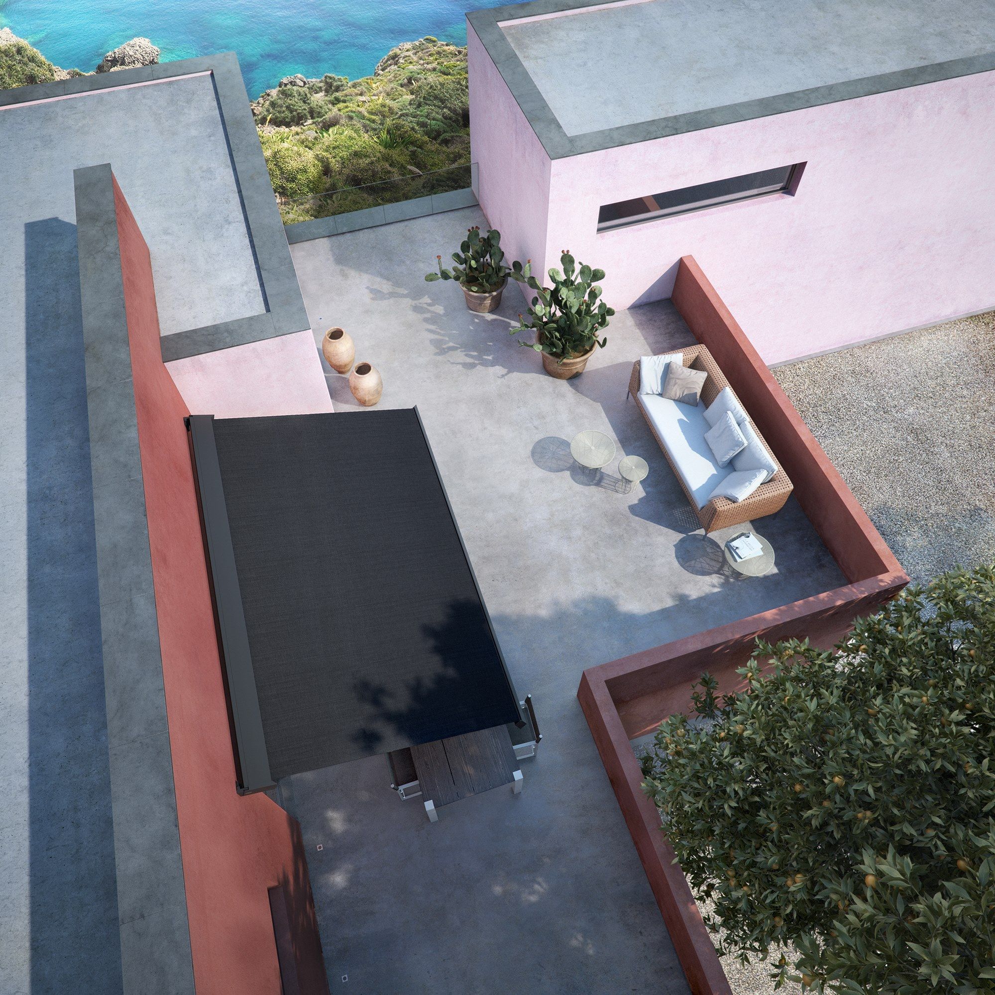 Алюминиевый моторизованный тент от солнца Pratic T-Project ARCH-00015767