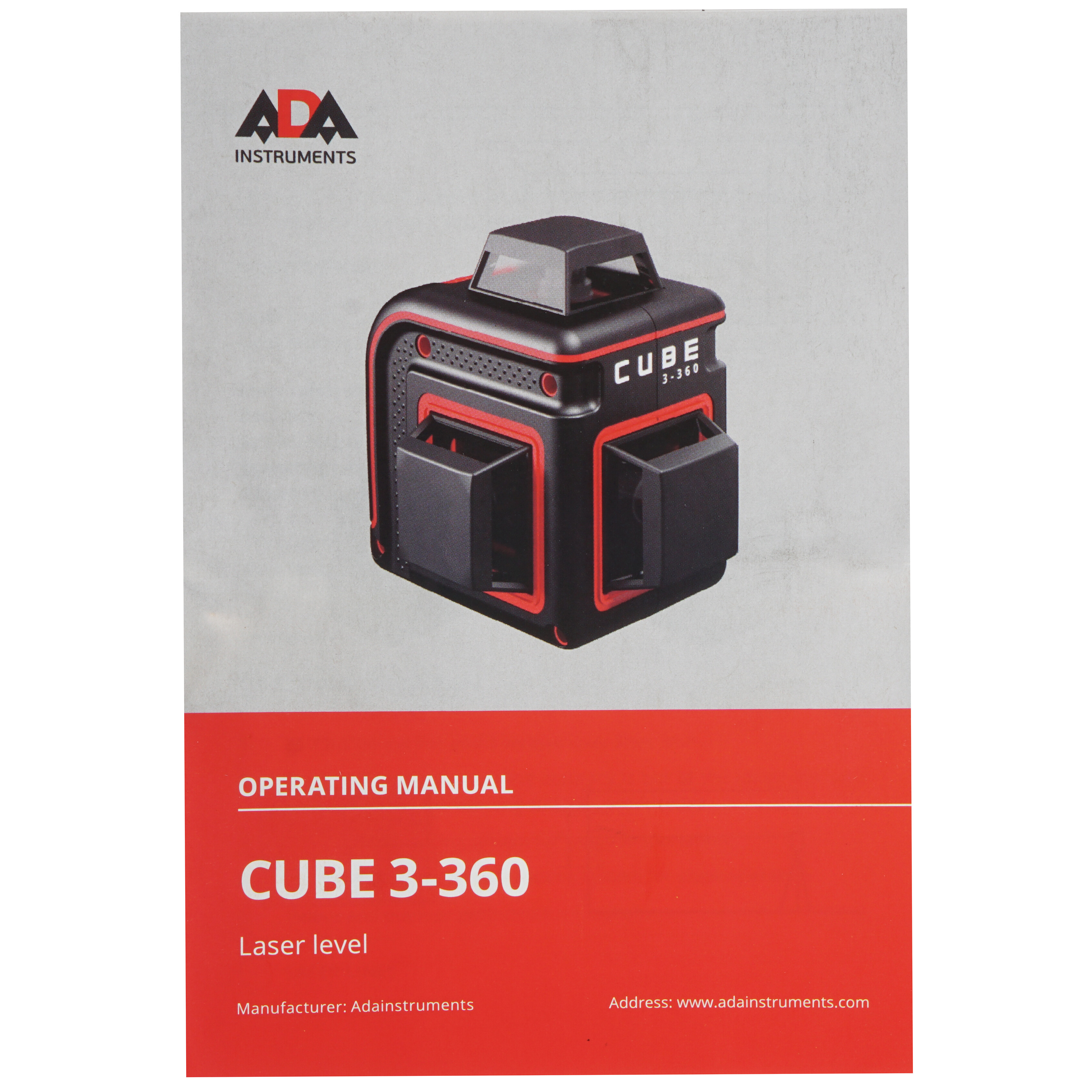 Лазерный нивелир ADA Cube 3-360 Basic Edition 8153255 STDN-0015571 - Вид №6