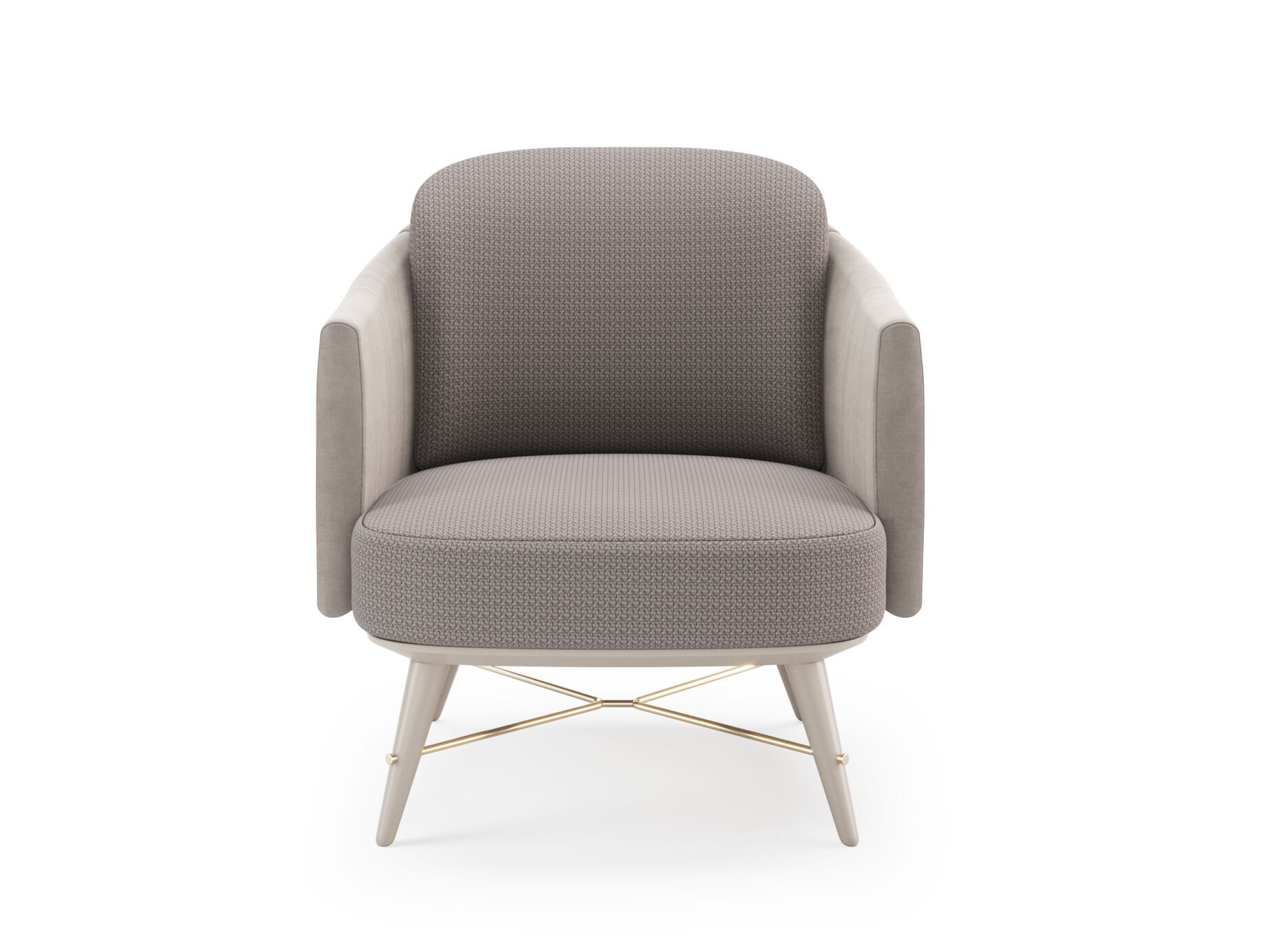 Тканевое кресло с подлокотниками PRADDY Natur ARCH-00041632