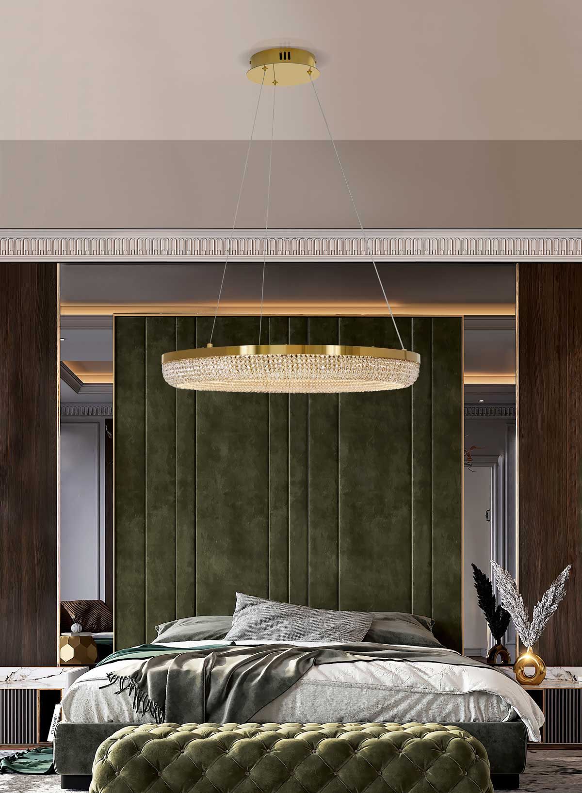 Подвесной светильник из нержавеющей стали с кристаллами K-Lighting IMPERIUM ARCH-00080017 - Вид №3