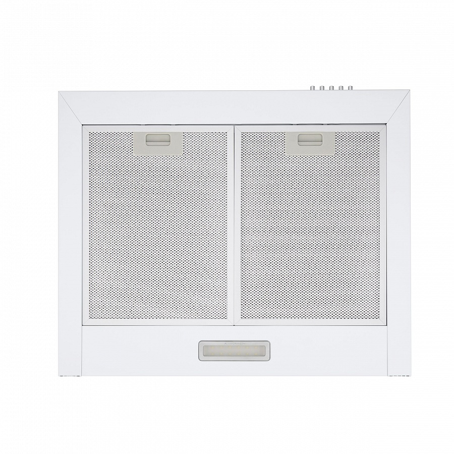 CORK 60 White Вытяжка cork 60 белое стекло/ тип:купольная, кнопочное управление, 620м3, площадь кухни до 20м2, 3 скорости, светодиодное освещение, в опции: угольный фильтр cf103t, белая Maunfeld Santreyd  - Вид №4