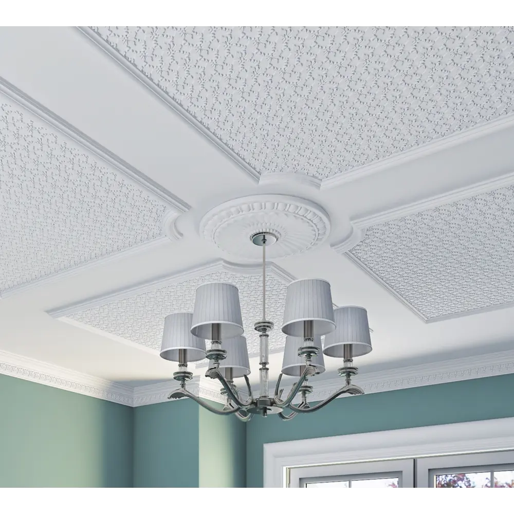 Розетка потолочная полистирол белая Формат 280А 28 см FORMAT STLM-2054939 - Вид №4