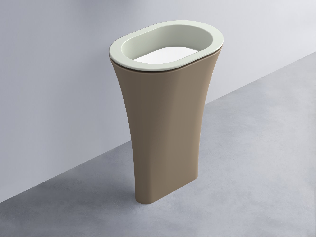 AMLA65-PM+AMPILO-BL+AMCOLO-AN Раковина Amedeo Ovale отдельностоящая cielo Enjoy + Amedeo Ceramica Cielo