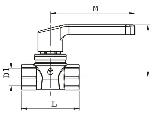 Запорный клапан Top Entry в прямом исполнении с резьбой F/F с рычагом управления TECO T4 ARCH-00141948 - Вид №4
