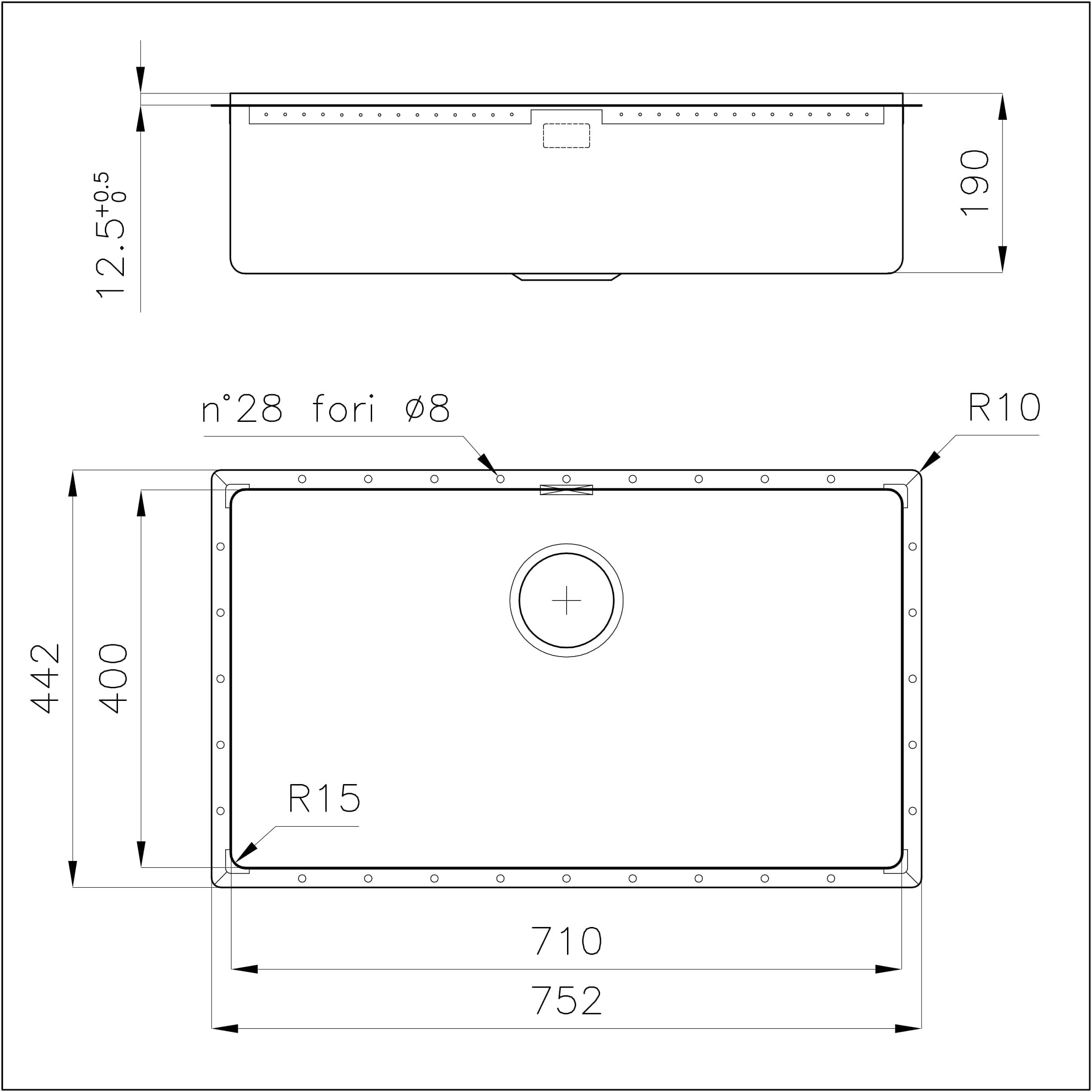 4157851 Раковина Phantom Edge Vintage - 4157851 Fosterspa  - Вид №1