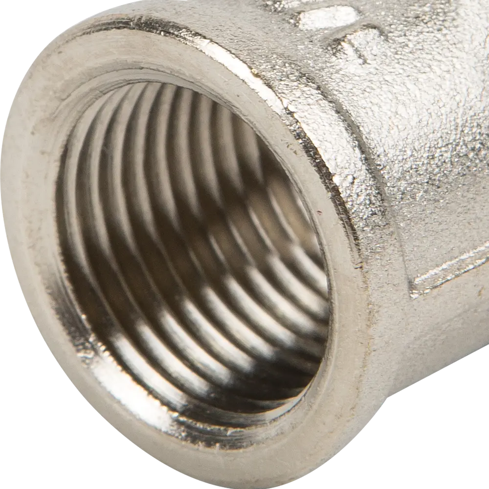 Муфта Valtec внутренняя резьба 1/2" никелированная латунь VTr.270.N.0004 10508633 STLM-2037995  - Вид №1