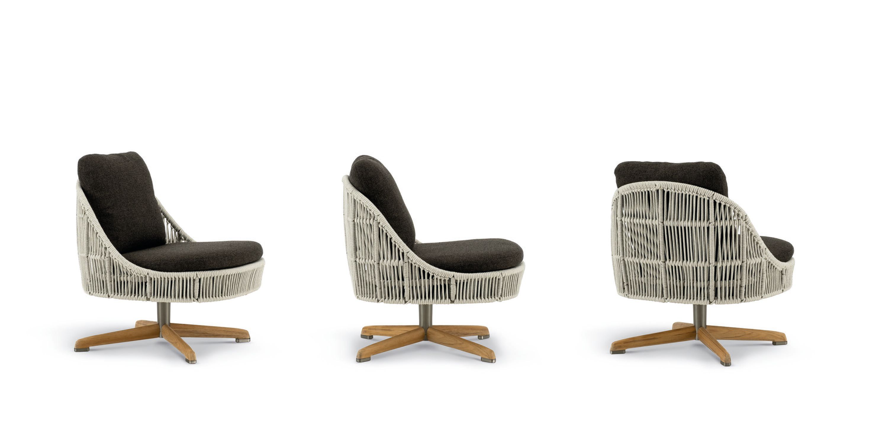 Кресло с мягкой веревкой Minotti SENDAI CORD OUTDOOR ARCH-00065371 - Вид №1