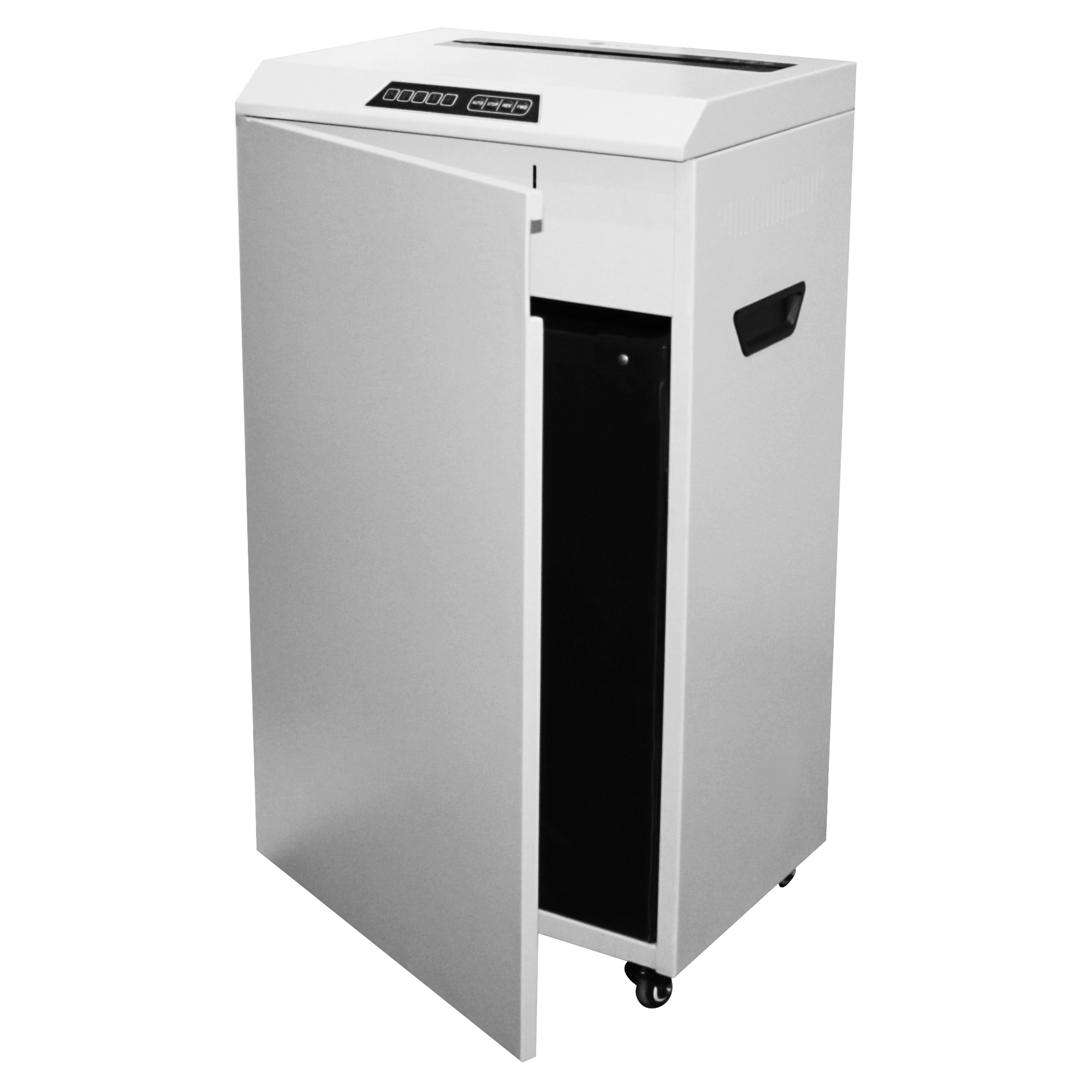 УА118-2 Уничтожитель документов , din p-2 (2 ур-нь секр.), фрагмент 3,9мм, 43-46 лист (70г/м2), cd/пл.карты/скрепки/скобы, 118 литров Гелеос Santreyd  - Вид №4