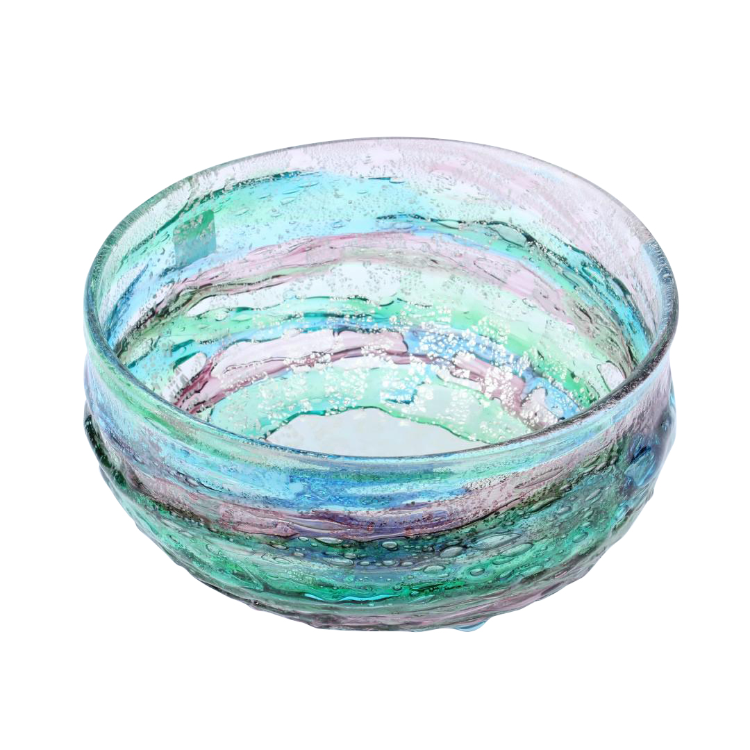 2003 ORIGINALMURANOGLASS Декоративная чаша сбруффи - муранское стекло OMG 20 см  - Вид №1