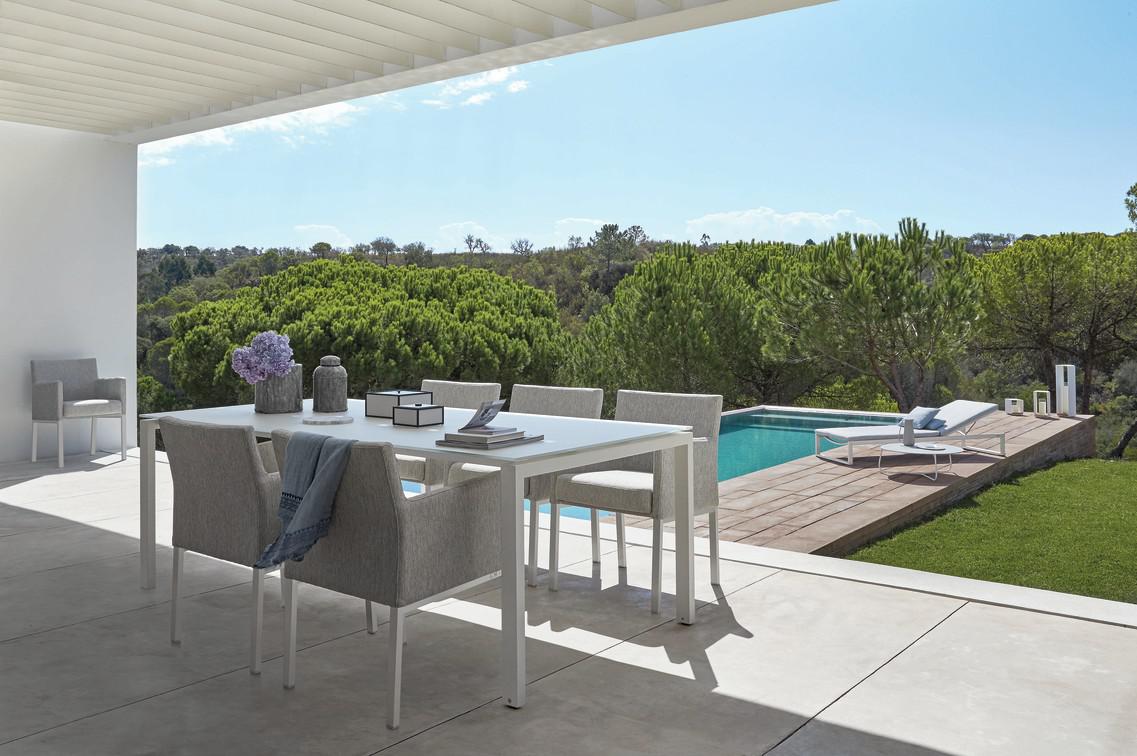 MNST1178 Обеденный стол pcsts lava 90см x 90см Manutti Trento - Вид №2