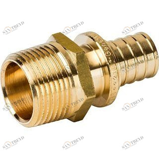Переходник НР 25x1/2" аксиальный для труб из сшитого полиэтилена STOUT SFA0001002512