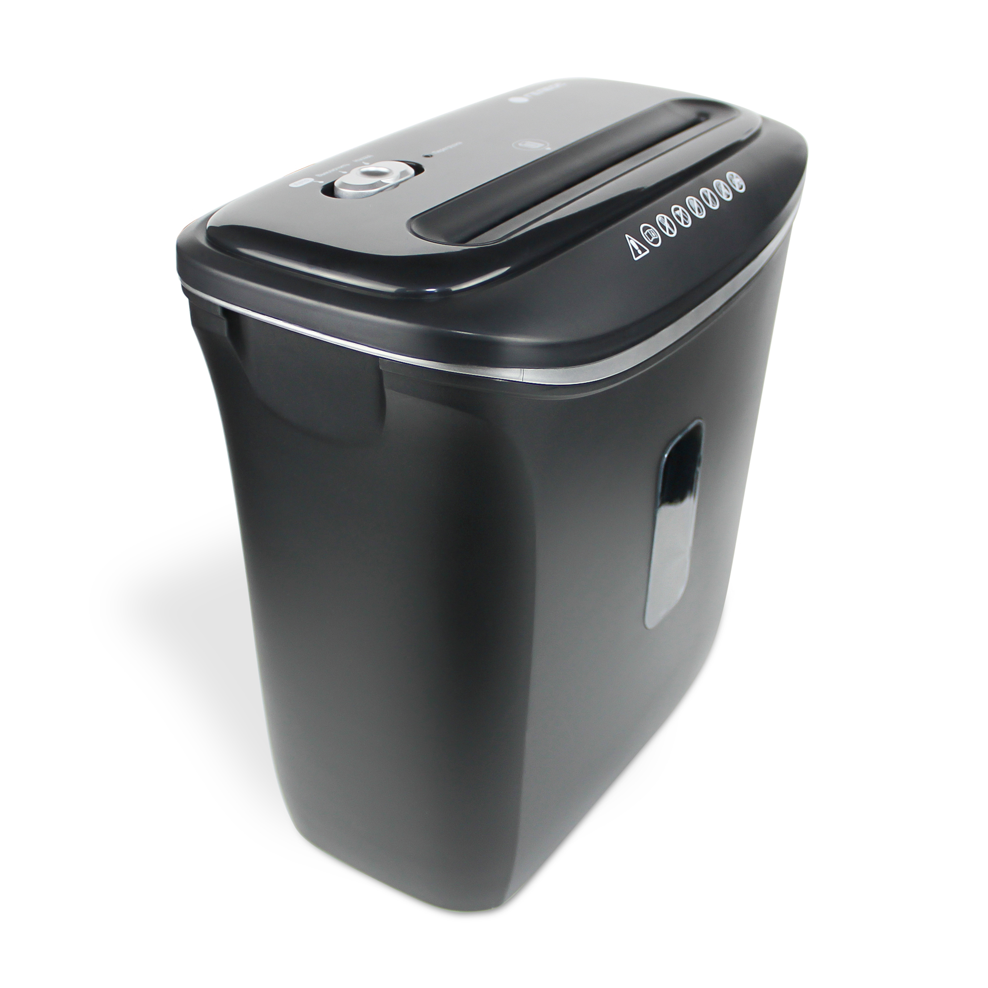 УД14-5 Уничтожитель документов , din p-5 (5 ур-нь секр.), фрагмент 1,9х12мм, 4-6 лист (70г/м2), пл. карты/скобы, 14 литров Гелеос Santreyd  - Вид №3