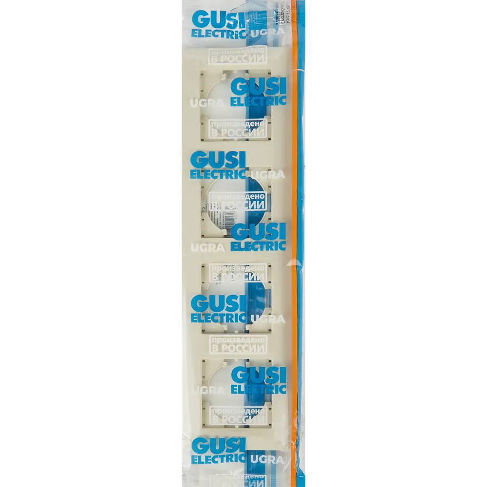 Рамка GUSI Electric Ugra для розеток и выключателей, 4 поста, бежевый глянец 83865098 STLM-0045251 - Вид №2